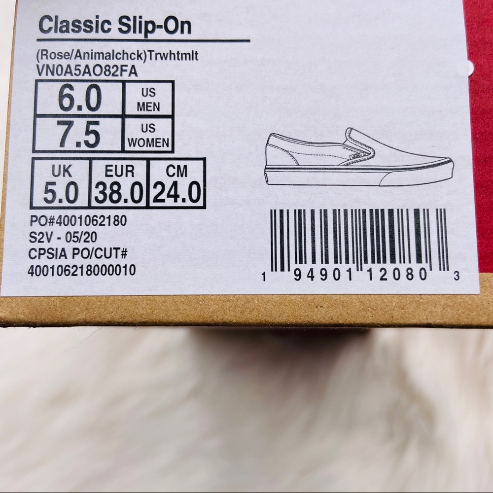 Vans Classic Slip-On Rose Checkerboard - Picture 7 of 7